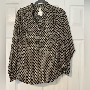 HM womens long sleeve shirt size 8